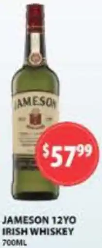 Star Liquor Jameson 12yo irish whiskey offer