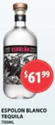 Star Liquor Espolon blanco tequila offer