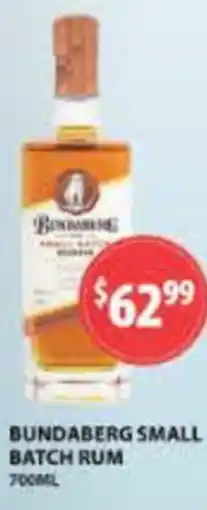 Star Liquor Bundaberg small batch rum offer