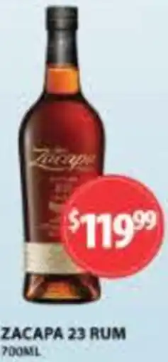 Star Liquor ZACAPA 23 RUM offer