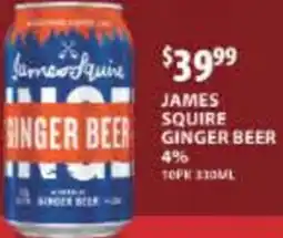 Star Liquor James squire beer ginger beer 4% offer