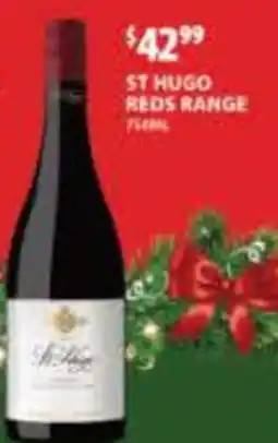 Star Liquor St hugo reds range offer