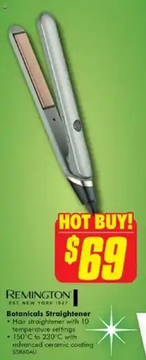 The Good Guys Remington Botanicals Straightener offer