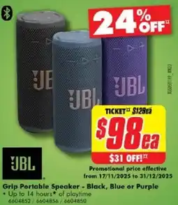 The Good Guys Grip Portable Speaker offer