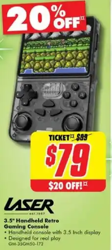 The Good Guys LASER Handheld Retro Gaming Console offer