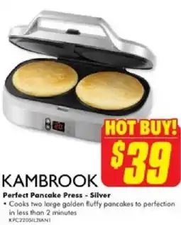 The Good Guys Kambrook perfect pancake press offer