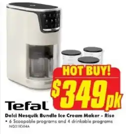 The Good Guys Tefal Dolci Nesquik Bundle Ice Cream Maker offer
