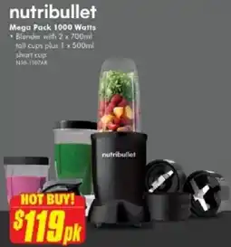 The Good Guys Nutribullet Mega Pack 1000 Watts offer