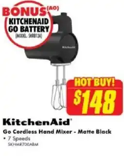 The Good Guys KitchenAid Go Cordless Hand Mixer offer