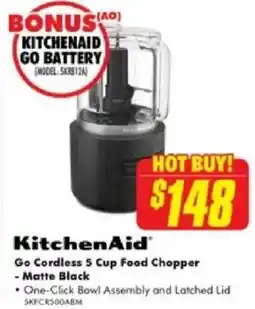 The Good Guys KitchenAid Go Cordless 5 Cup Food Chopper offer