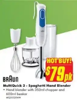 The Good Guys Braun MultiQuick 3 - Spaghetti Hand Blender offer