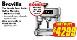 The Good Guys Breville The Oracle Dual Boiler Coffee Machine offer