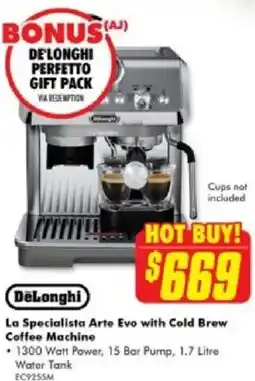 The Good Guys DeLonghi La Specialista Arte Evo with Cold Brew Coffee Machine offer
