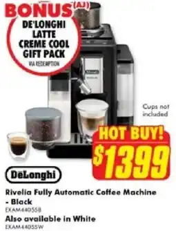 The Good Guys DeLonghi Rivelia Fully Automatic Coffee Machine offer