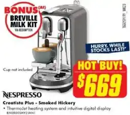 The Good Guys Nespresso Creatista Plus offer