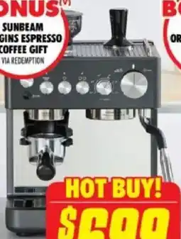 The Good Guys Origins Sense Espresso Coffee Machine offer