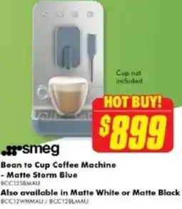 The Good Guys Smeg Bean to Cup Coffee Machine offer