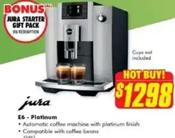 The Good Guys Jura E6 - Platinum offer
