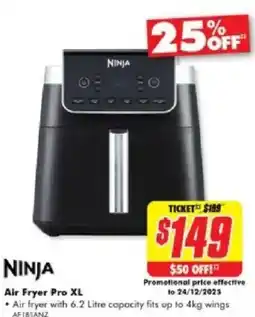 The Good Guys Ninja Air Fryer Pro XL offer