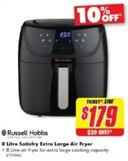 The Good Guys Russell Hobbs Satisfry Extra Large Air Fryer offer