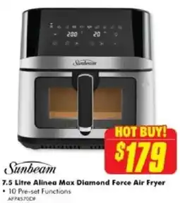 The Good Guys Sunbeam Alinea Max Diamond Force Air Fryer offer