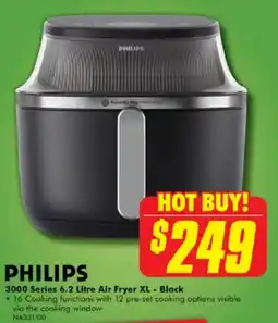 The Good Guys PHILIPS 3000 Series Air Fryer XL - Black offer