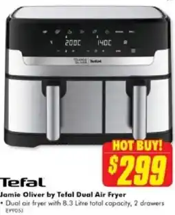 The Good Guys Tefal Jamie Oliver by Tefal Dual Air Fryer offer