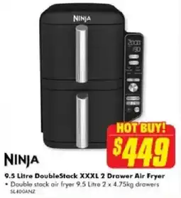 The Good Guys Ninja DoubleStack XXXL 2 Drawer Air Fryer offer