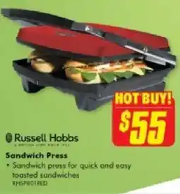 The Good Guys Russell Hobbs Sandwich Press offer