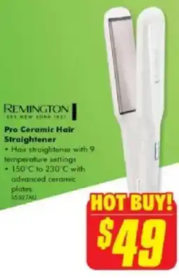 The Good Guys Remington Pro Ceramic Hair Straightener offer
