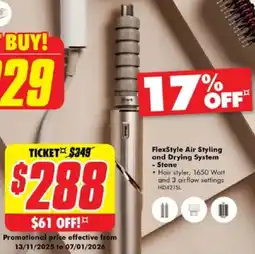 The Good Guys FlexStyle Air Styling and Drying System offer