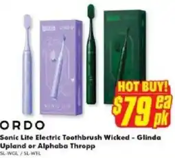 The Good Guys ORDO Sonic Lite Electric Toothbrush Wicked - Glinda Upland or Alphaba Thropp offer