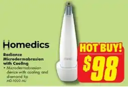 The Good Guys Homedics Radiance Microdermabrasion with Cooling offer
