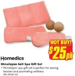 The Good Guys Homedics Himalayan Salt Spa Gift Set offer