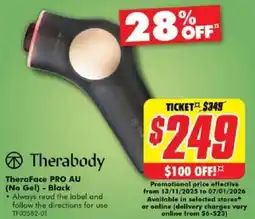 The Good Guys TheraFace PRO AU (No Gel) - Black offer