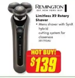 The Good Guys REMINGTON Limitless X9 Rotary Shaver offer