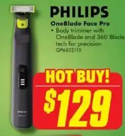 The Good Guys PHILIPS OneBlade Face Pro offer