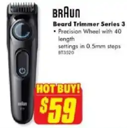 The Good Guys BRAUN Beard Trimmer Series 3 offer