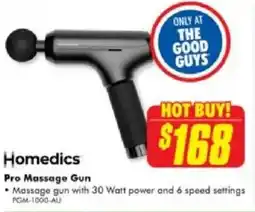 The Good Guys Homedics Pre Massage Gun offer