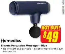 The Good Guys Homedics Elevate Percussion Massager - Blue offer