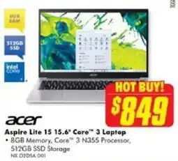 The Good Guys Acer Aspire Lite 15 offer