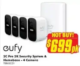 The Good Guys Cufy 2C Pro 2K Security System & Homebase - 4 Camera offer