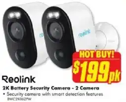 The Good Guys 2K Battery Security Camera - 2 Camera offer