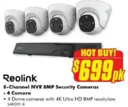 The Good Guys Reolink 8-Channel NVR 8MP Security Cameras offer
