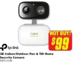 The Good Guys Tp-link 3K Indoor/Outdoor Pan & Tilt Home Security Camera offer