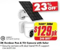 The Good Guys 2K Outdoor Pan & Tilt Camera with Solar offer