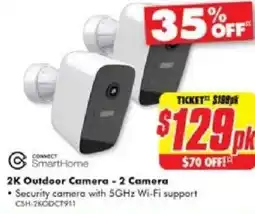 The Good Guys 2K Outdoor Camera - 2 Camera offer