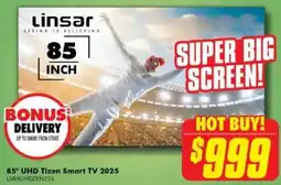 The Good Guys Linsar 85 UHD Tizen Smart TV 2025 offer