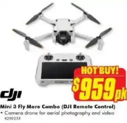 The Good Guys Mini 3 Fly More Combo (DJI Remote Control) offer