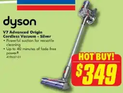 The Good Guys Dyson V7 Advanced Origin Cordless Vacuum - Silver offer